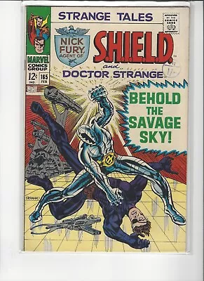 Buy Strange Tales 165 - Marvel 1968 Dr. Strange Nick Fury Steranko - Great Condition • 19.99£