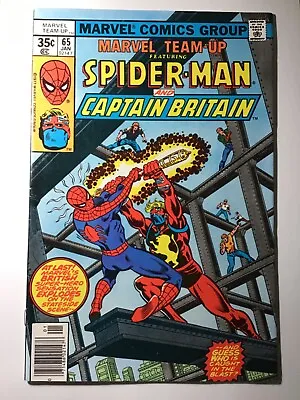 Buy Marvel Team-Up #65 NM+ 1st App. Of Captain Britain In US Comics 1976 John Byrne • 98.55£