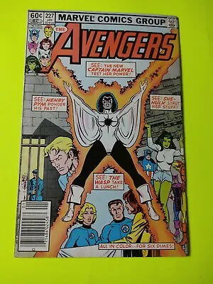 Buy Avengers #227 2nd Appearance Of Captain Marvel Monica Rambeau Newsstand 1983 • 20.27£