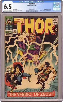 Buy Thor #129 CGC 6.5 1966 3793092015 1st App. Ares In Marvel Universe • 106.73£