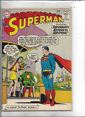 Buy Superman #141. 1960  Cent Copy Fn  £2.00. Classic 3-part Story. • 22£