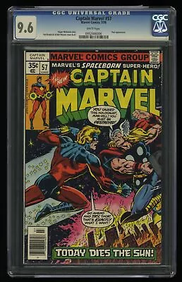 Buy Captain Marvel (1968) #57 CGC NM+ 9.6 White Pages Marvel 1978 • 59.58£