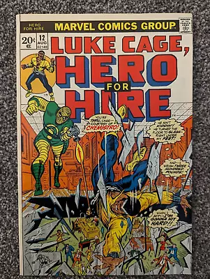 Buy Luke Cage Hero For Hire 12. Marvel 1973. Curtis Carr - Alias High-Tech/Chemistro • 14.98£