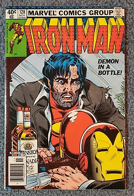Buy Iron Man #128  Demon In A Bottle  Marvel Comics 1979 - FN/VF • 67.01£