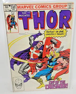 Buy Thor (mighty) #330 Crusader 1st Appearance *1983* 8.0 • 3.16£