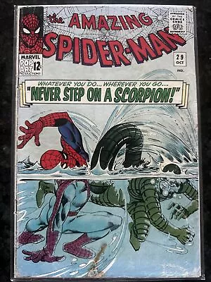 Buy Amazing Spider Man 29 1965 Key Marvel Comic Book 2nd Appearance Of Scorpion • 84.44£
