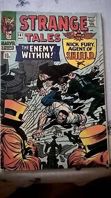 Buy Strange Tales 147 Marvel 1966 Lee Kirby Everett Nick Fury SHIELD Dr Strange • 8£