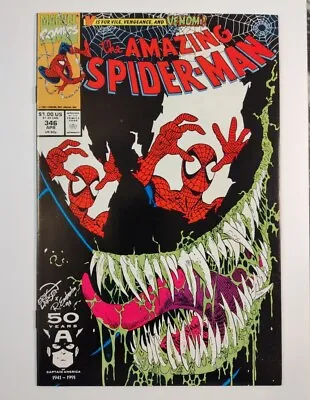 Buy AMAZING SPIDER-MAN #346 VF+8.5 Classic Erik Larsen Venom Cover UNOPENED, UNREAD. • 28.60£