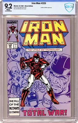 Buy Iron Man #225 CBCS 9.2 1987 22-422EF89-005 • 99.29£