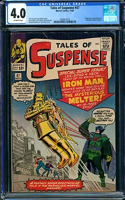 Buy Tales Of Suspense #47 (1963) | CGC 4.0 OW | 1st Melter | Gold Iron Man | Marvel • 167.72£
