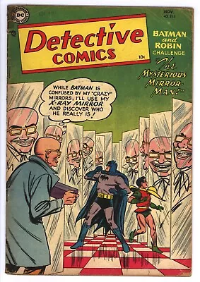 Buy * DETECTIVE Comics #213 (1954) Batman 1st Appearance Mirror Man Very Good+ 4.5 * • 319.77£
