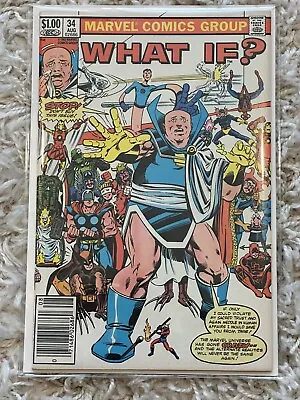 Buy What If? #34 (1982) VG/FN 1st App Of Obnoxio The Clown, X-Men, Avengers • 8.03£