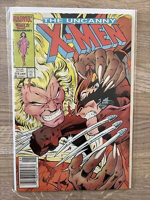 Buy Marvel Comics The Uncanny X-Men #213 1987 Rare Newsstand Variant • 19.99£
