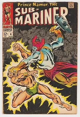 Buy Sub-mariner #4 Marvel 1968 John Buscema Frank Giacoia Roy Thomas Prince Namor • 7.99£