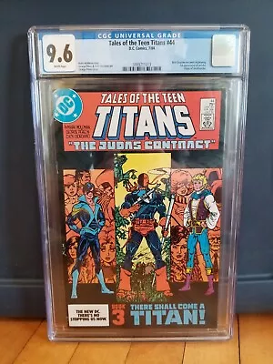 Buy Tales Of The Teen Titans 44 CGC 9.6 1st Nightwing, Origin Of Deathstroke DC 1984 • 147.91£