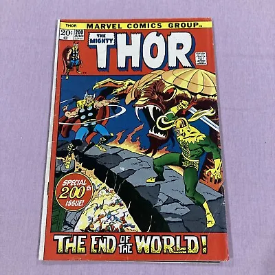 Buy Mighty Thor #200, 1972, Ragnarok, Stan Lee, Buscema Cover, Loki Vs Thor, Surtur • 34£
