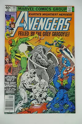 Buy THE AVENGERS #191  Felled By The Grey Gargoyle!  MARVEL Comics 1980 High Quality • 8.43£