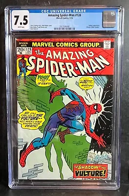 Buy Amazing Spider-Man #128 (1974) CGC 7.5 - VULTURE Appearance - Key Issue • 185£