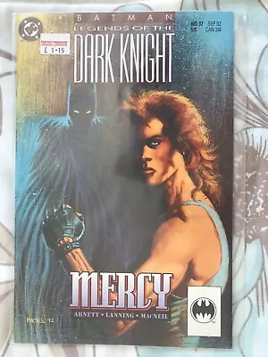 Buy Batman Legends Of The Dark Night #37 DC Comics Mercy September 1992 FP • 1.20£
