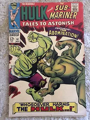 Buy Tales To Astonish / Marvel Comics / 1967 / Issue 91 • 45£