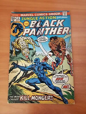 Buy Jungle Action 6 GD+ / Black Panther / 1st Kill-monger / (1973) • 43.36£