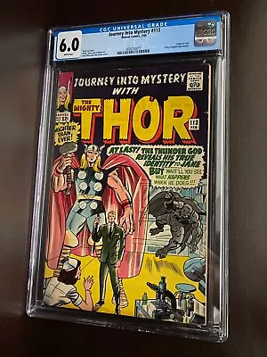 Buy Thor - Journey Into Mystery #113 (1965) / CGC 6.0 / Origin Of Loki / Silver Age • 119.29£