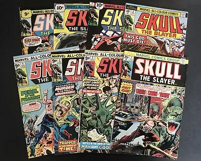 Buy SKULL THE SLAYER #1-8 (complete Set) Black Knight App. - Bronze Age Marvel 1975 • 39.99£
