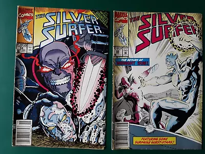 Buy Silver Surfer 59 / 60 ( Infinity Gauntlet Crossover ) Newstand 1991 • 4£