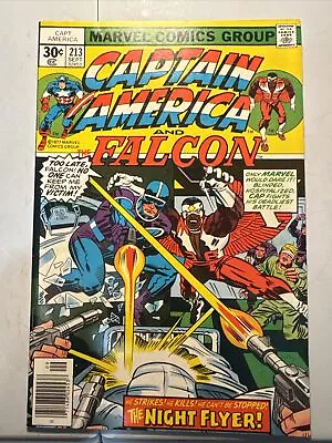 Buy 1977 Captain America #213 1st Night Flyer Marvel Comic 9.2+ Near Mint • 12.06£