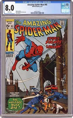 Buy Amazing Spider-Man #95 CGC 8.0 1971 4043123011 • 148.79£