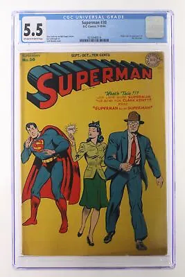Buy Superman #30 - D.C. Comics 1944 CGC 5.5 Origin And 1st Appearance Mr. Mxyztplk. • 2,009.89£