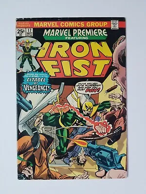 Buy Marvel Premiere #17 (1974 Marvel Comics) Iron Fist ~ Has Marvel Value Stamp • 7.63£
