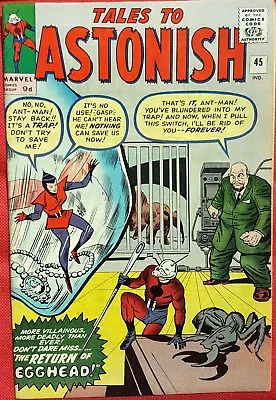 Buy Tales To Astonish 45 Marvel Silver Age 1963 Ant-Man Steve Dikto Art • 340£