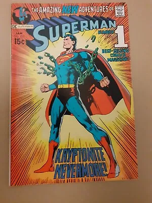 Buy Superman #233 Classic Neal Adams Cover Kryptonite Nevermore  Fine+ DC Comic 1971 • 72£