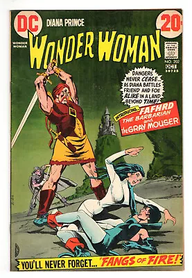 Buy Wonder Woman #202 Fine-Very Fine 7.0 Fafhrd The Barbarian Catwoman 1972 • 19.98£