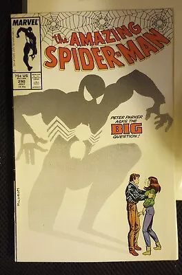 Buy MARVEL COMICS AMAZING SPIDER-MAN 290 Black Suit, VF/NM PETER POPS THE QUESTION • 12.06£