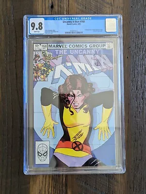 Buy Uncanny X-Men #168, CGC 9.8, 1st Adult Madelyne Pryor, WP, Marvel 1983 • 188.96£
