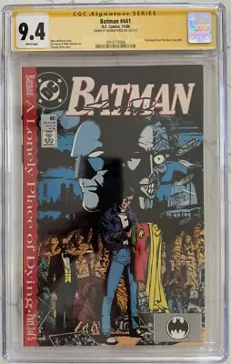 Buy BATMAN #441 CGC 9.4 (DC 89) Lonely Place Of Dying 3 SS & Cover George Perez Rare • 138.36£