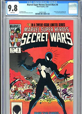 Buy Marvel Super Heroes Secret Wars #8 CGC 9.8 Venom Origin 1984 • 275.92£