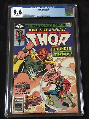 Buy Marvel Comics 1979 Thor Annual #8 CGC 9.6 NM+ With White Pages Thor Vs Zeus! • 94.99£
