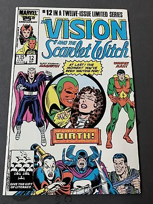 Buy Vision And The Scarlet Witch #12 1st Speed + Wiccan! Key Issue! Marvel 1986 • 15.76£