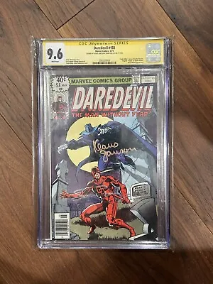 Buy Daredevil #158 CGC 9.6WP❄️ Double Sig. Frank Miler, Klaus Janson, Marvel 5/79 • 739.56£