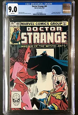 Buy Doctor Strange #60  CGC 9.0  White Pages  Marvel Comic 1983 • 51.44£