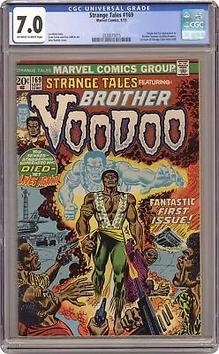 Buy Strange Tales #169 CGC 7.0 1973 3928075015 Origin & First Brother Voodoo Story • 255.85£