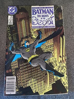 Buy Batman #417 Dc Comics 1987 Ten Nights Of The Beast Jim Starlin • 5.20£