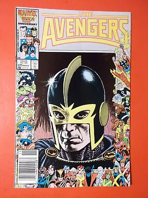 Buy THE AVENGERS # 273 - FN 6.0 - 1986 NEWSSTAND - 25th ANNIVERSARY BORDER COVER • 3.91£