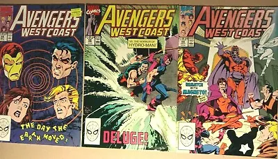Buy AVENGERS WEST COAST # 58 #59 #60 Marvel Comics 1990 • 4.99£