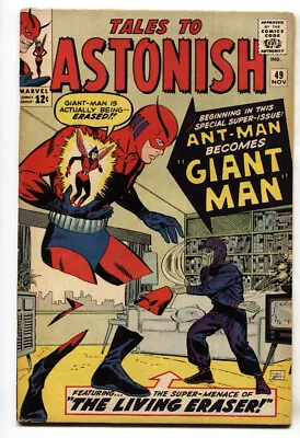 Buy TALES TO ASTONISH #49--1963--MARVEL--1st Giant-Man--FN+ • 259.44£
