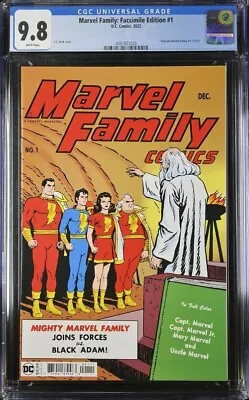Buy Marvel Family: Facsimile Edition 1 CGC 9.8 • 40£