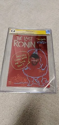 Buy TMNT: The Last Ronin #1 B-Hole Metal CGC Sketch, SS 3X 9.8! HTF 7/50 • 799.52£